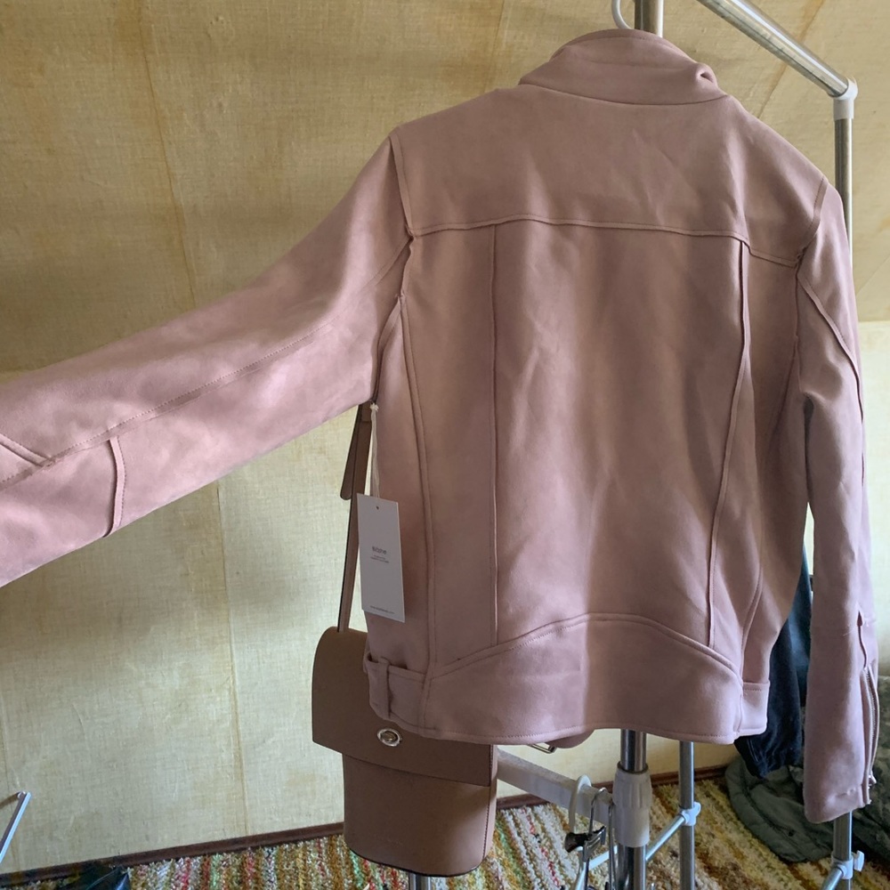 Blāshe faux suede motto jacket- Iris Basic - Picture 7 of 7
